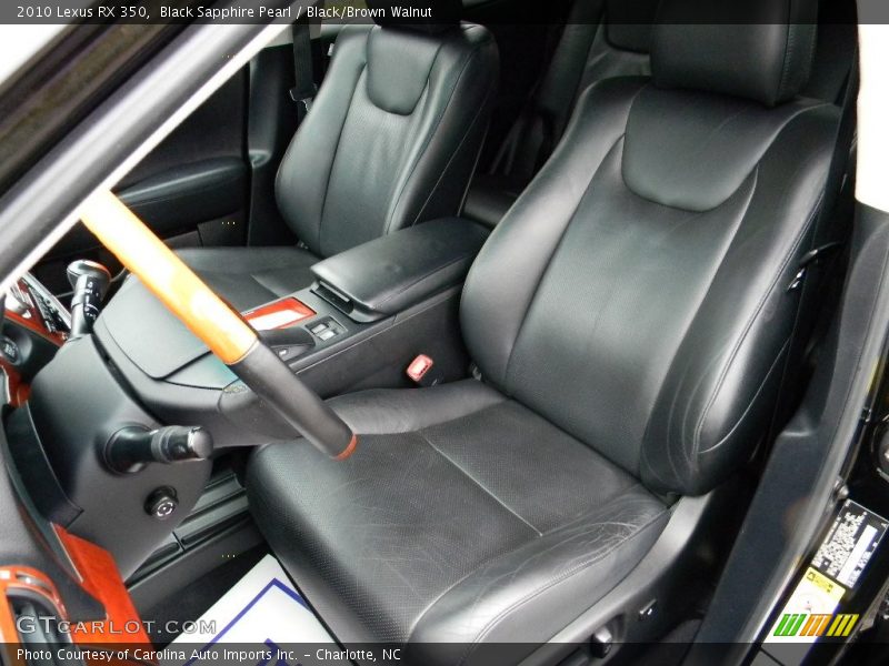 Black Sapphire Pearl / Black/Brown Walnut 2010 Lexus RX 350
