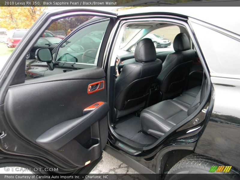 Black Sapphire Pearl / Black/Brown Walnut 2010 Lexus RX 350