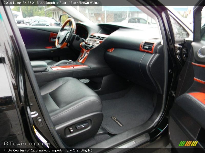 Black Sapphire Pearl / Black/Brown Walnut 2010 Lexus RX 350