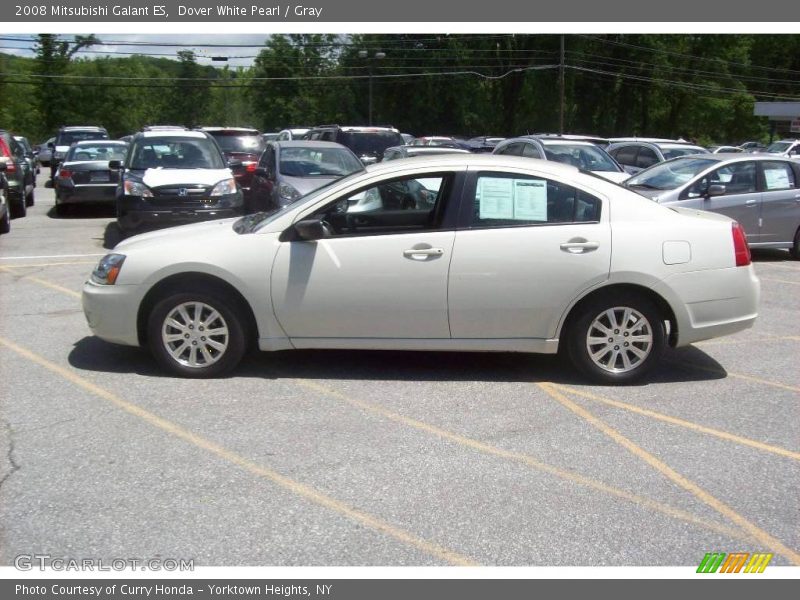 Dover White Pearl / Gray 2008 Mitsubishi Galant ES