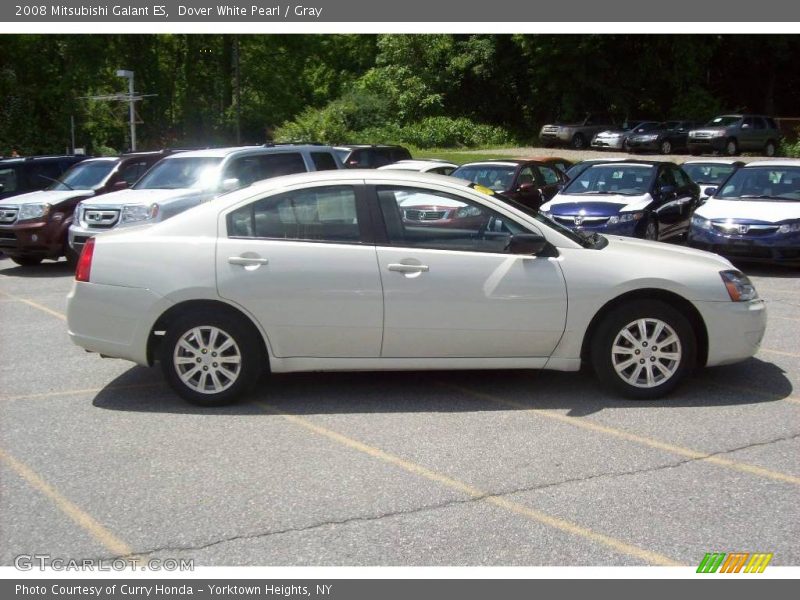 Dover White Pearl / Gray 2008 Mitsubishi Galant ES