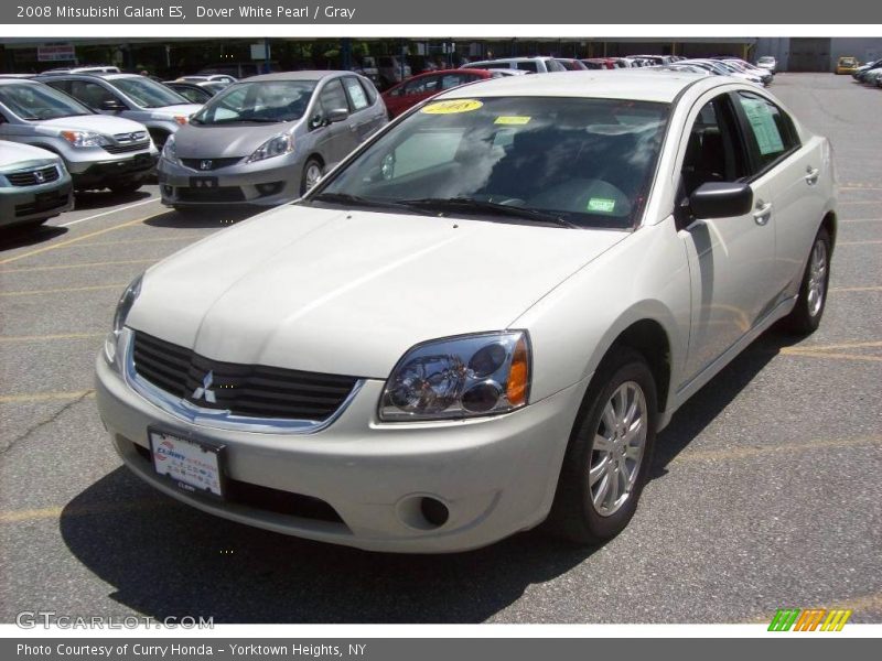 Dover White Pearl / Gray 2008 Mitsubishi Galant ES