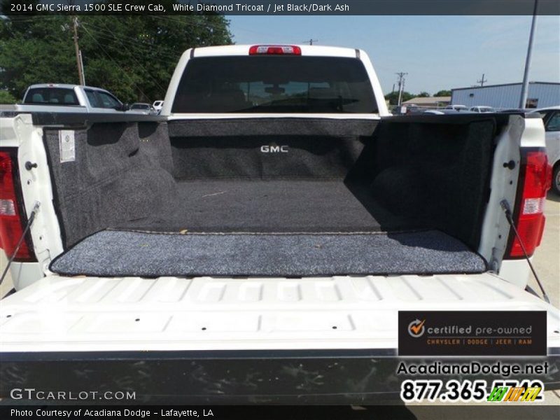 White Diamond Tricoat / Jet Black/Dark Ash 2014 GMC Sierra 1500 SLE Crew Cab