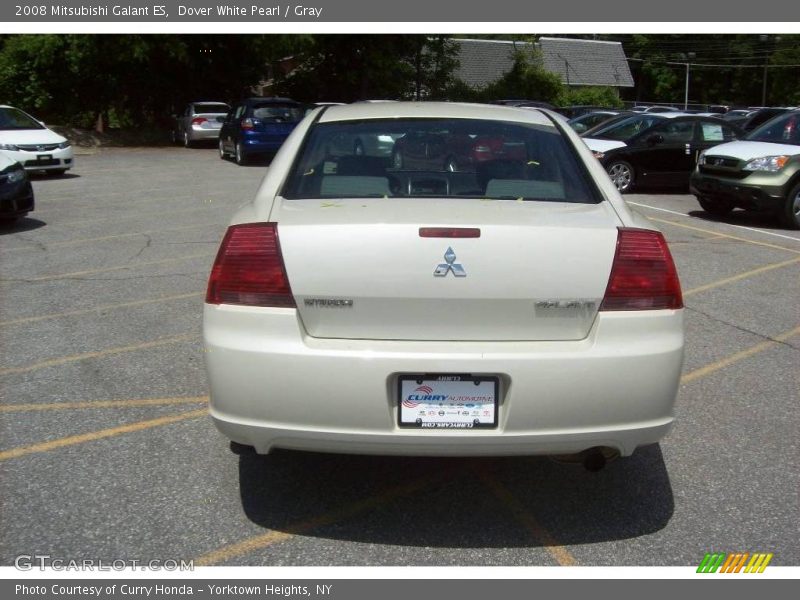 Dover White Pearl / Gray 2008 Mitsubishi Galant ES