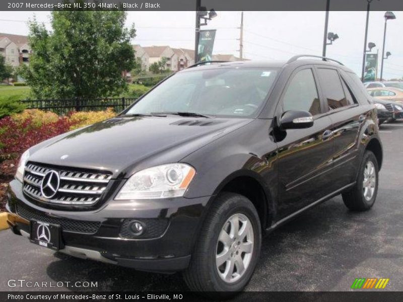 Black / Black 2007 Mercedes-Benz ML 350 4Matic