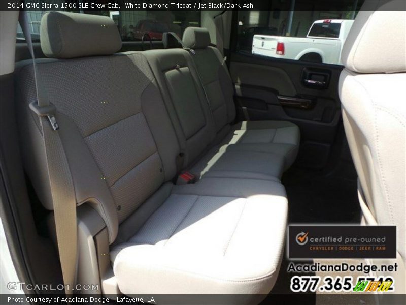 White Diamond Tricoat / Jet Black/Dark Ash 2014 GMC Sierra 1500 SLE Crew Cab