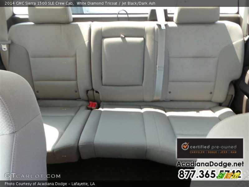 White Diamond Tricoat / Jet Black/Dark Ash 2014 GMC Sierra 1500 SLE Crew Cab