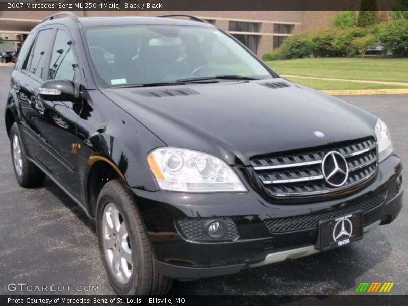 Black / Black 2007 Mercedes-Benz ML 350 4Matic