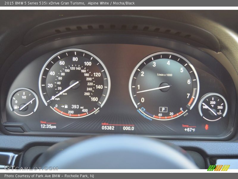  2015 5 Series 535i xDrive Gran Turismo 535i xDrive Gran Turismo Gauges