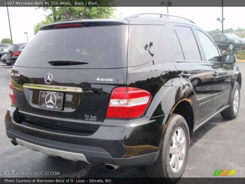 Black / Black 2007 Mercedes-Benz ML 350 4Matic