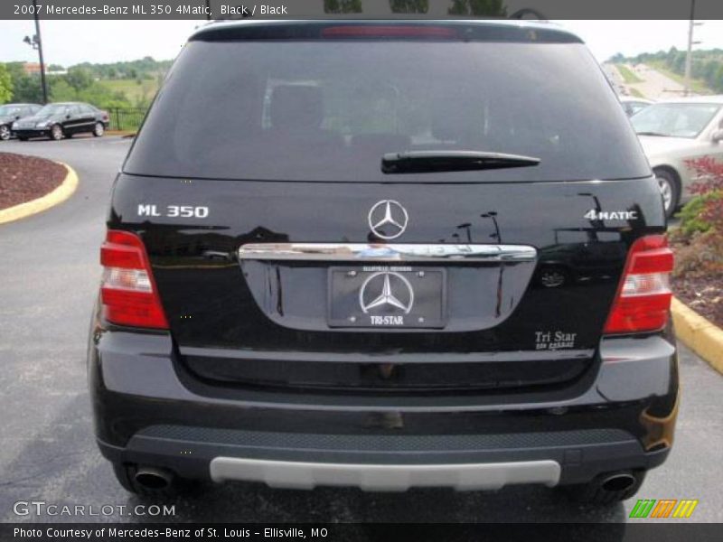 Black / Black 2007 Mercedes-Benz ML 350 4Matic