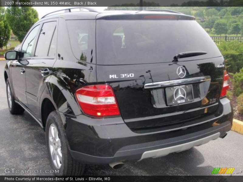 Black / Black 2007 Mercedes-Benz ML 350 4Matic