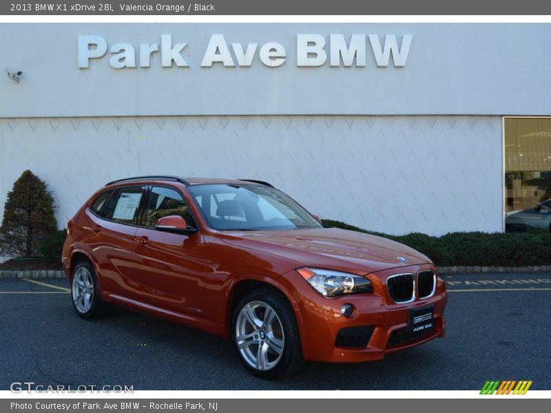 Valencia Orange / Black 2013 BMW X1 xDrive 28i