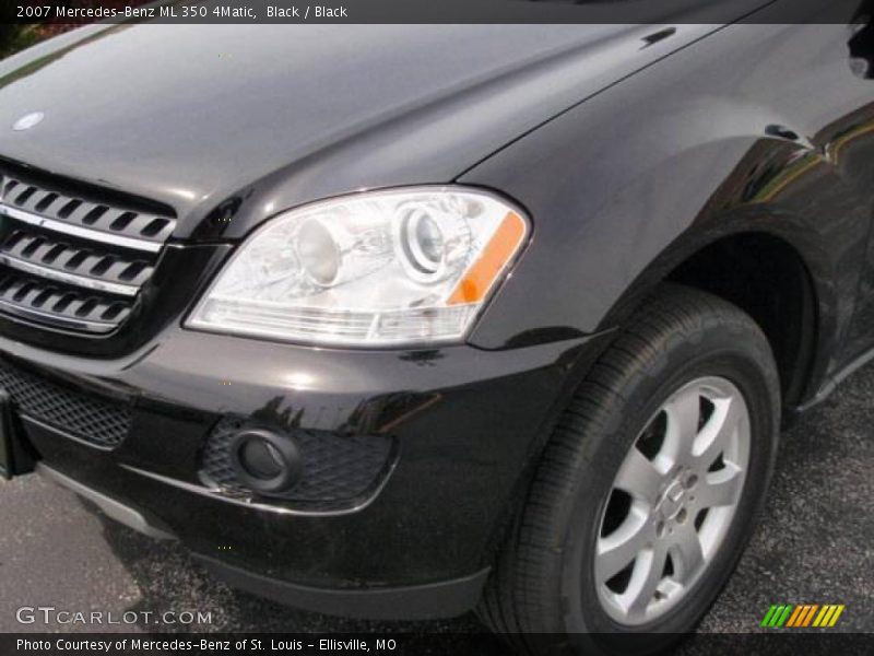 Black / Black 2007 Mercedes-Benz ML 350 4Matic