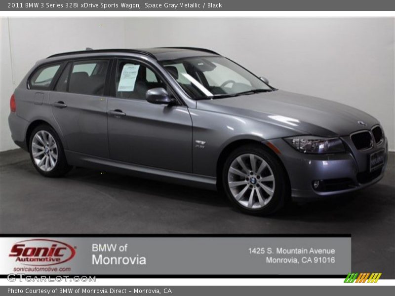 Space Gray Metallic / Black 2011 BMW 3 Series 328i xDrive Sports Wagon