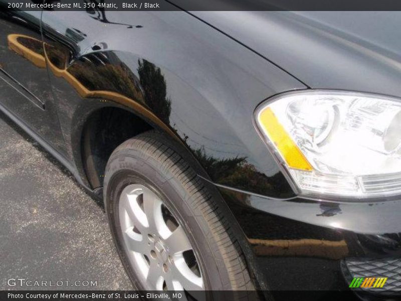 Black / Black 2007 Mercedes-Benz ML 350 4Matic