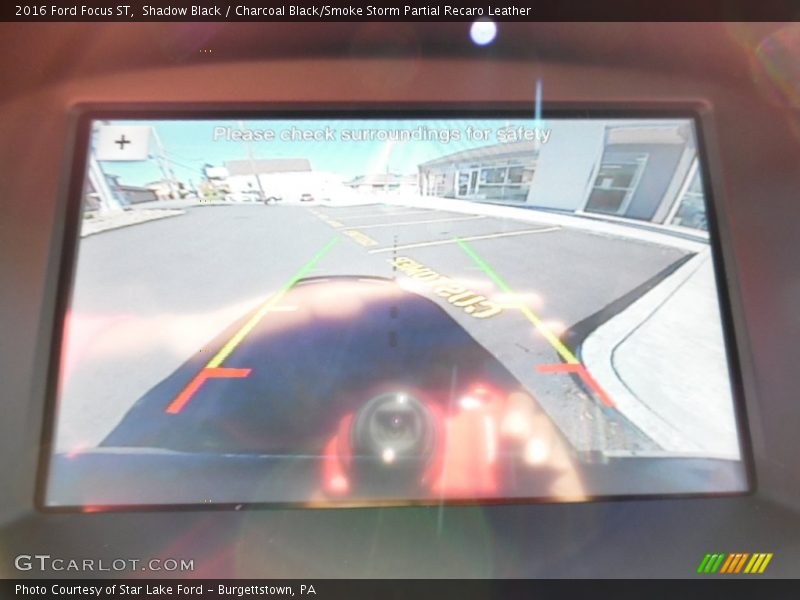 Shadow Black / Charcoal Black/Smoke Storm Partial Recaro Leather 2016 Ford Focus ST