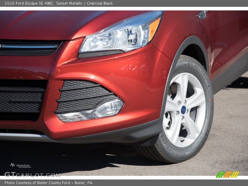 Sunset Metallic / Charcoal Black 2016 Ford Escape SE 4WD