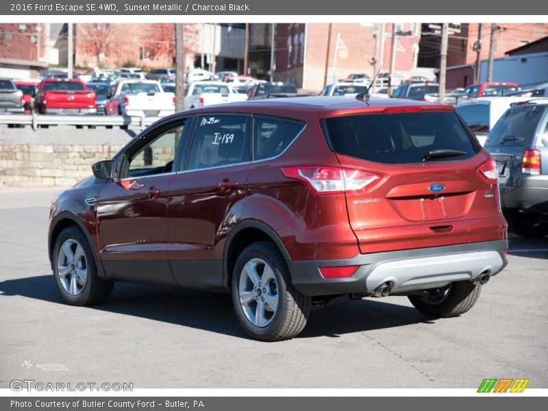 Sunset Metallic / Charcoal Black 2016 Ford Escape SE 4WD