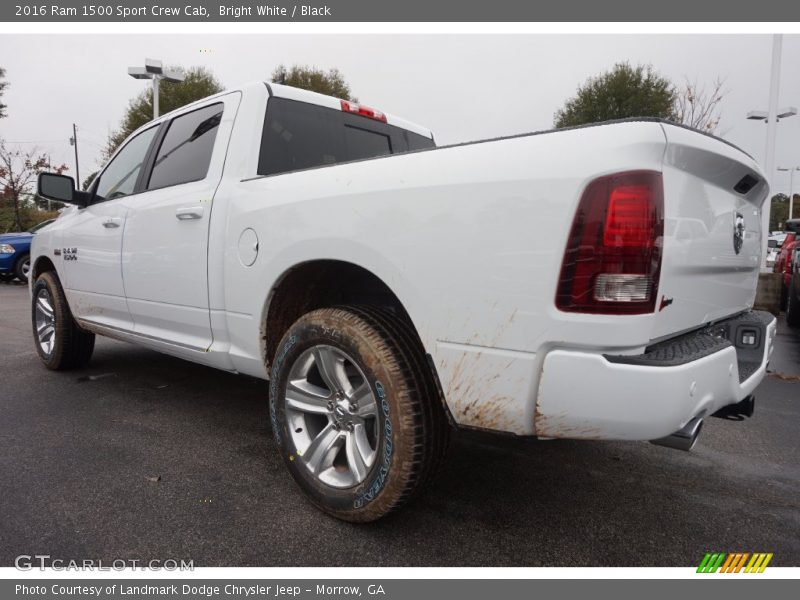 Bright White / Black 2016 Ram 1500 Sport Crew Cab