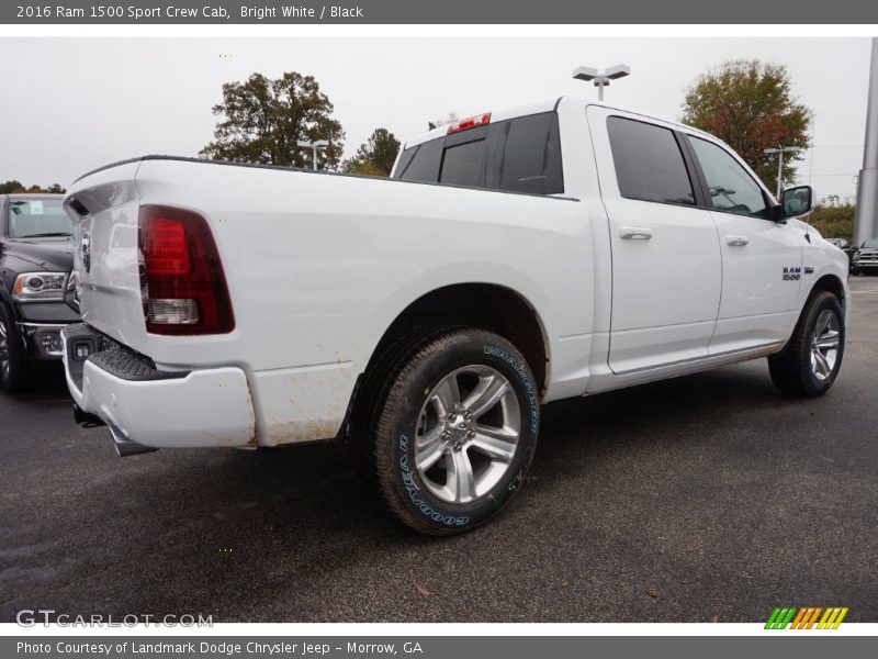 Bright White / Black 2016 Ram 1500 Sport Crew Cab
