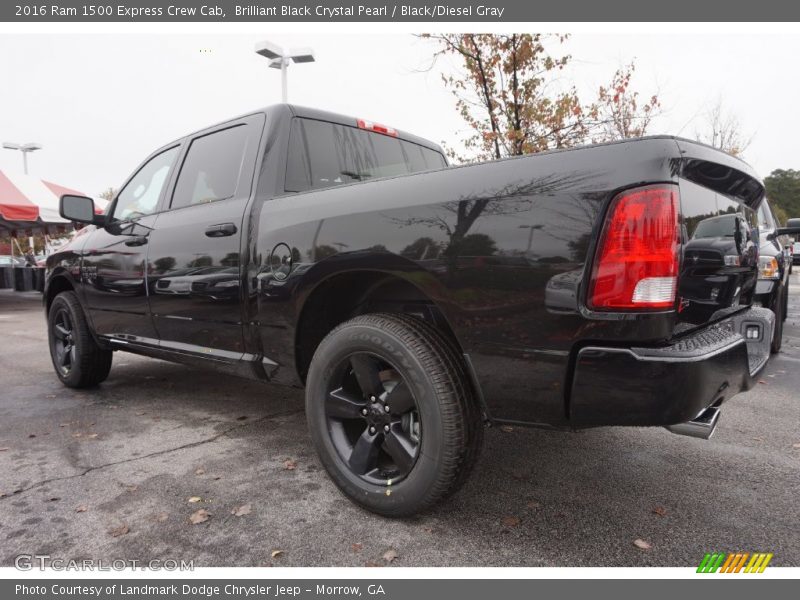 Brilliant Black Crystal Pearl / Black/Diesel Gray 2016 Ram 1500 Express Crew Cab