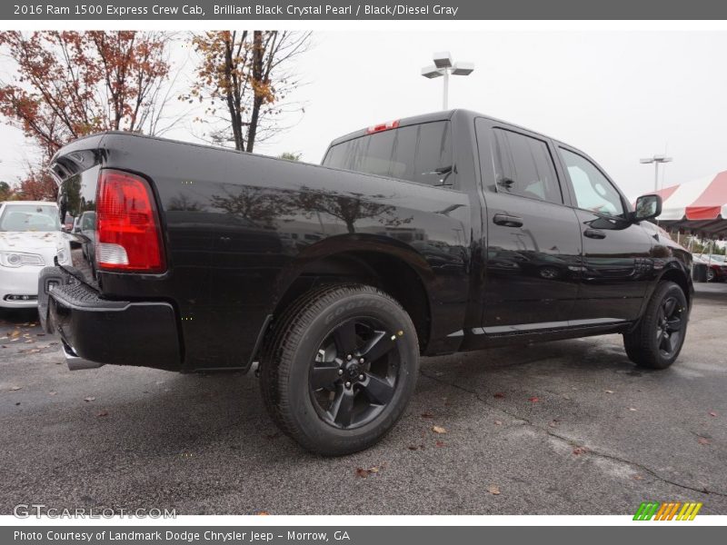 Brilliant Black Crystal Pearl / Black/Diesel Gray 2016 Ram 1500 Express Crew Cab