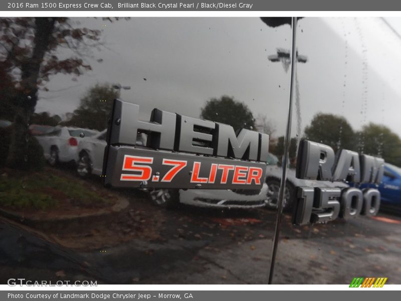 Brilliant Black Crystal Pearl / Black/Diesel Gray 2016 Ram 1500 Express Crew Cab