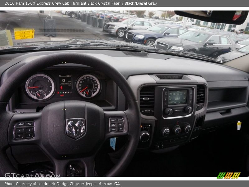 Brilliant Black Crystal Pearl / Black/Diesel Gray 2016 Ram 1500 Express Crew Cab