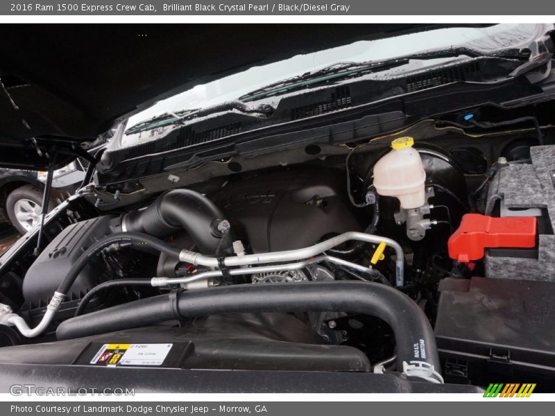 Brilliant Black Crystal Pearl / Black/Diesel Gray 2016 Ram 1500 Express Crew Cab