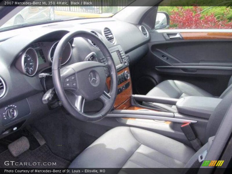Black / Black 2007 Mercedes-Benz ML 350 4Matic