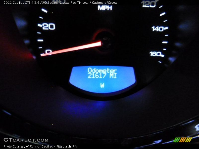 Crystal Red Tintcoat / Cashmere/Cocoa 2011 Cadillac CTS 4 3.6 AWD Sedan