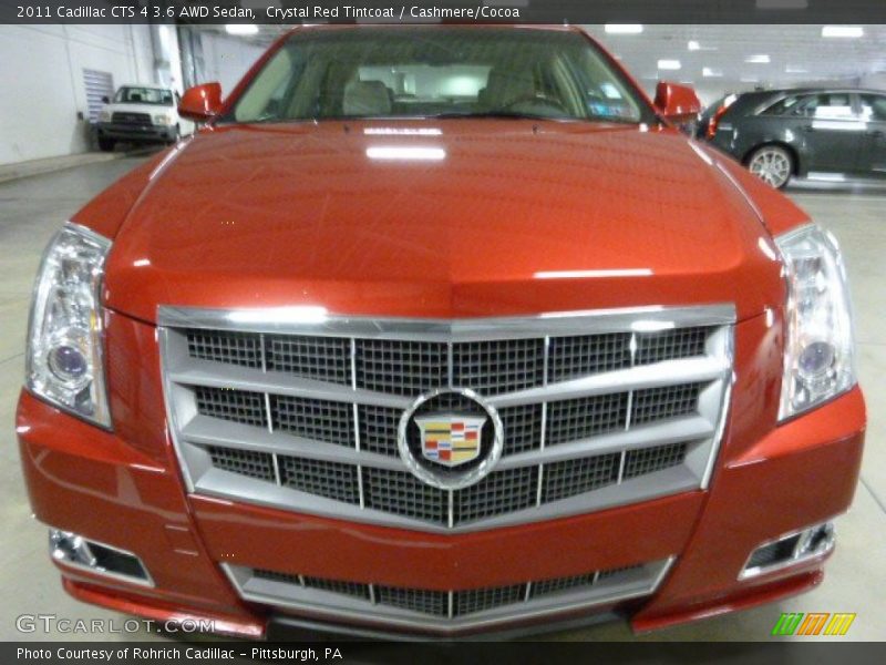 Crystal Red Tintcoat / Cashmere/Cocoa 2011 Cadillac CTS 4 3.6 AWD Sedan