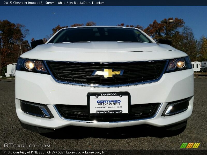 Summit White / Jet Black/Dark Titanium 2015 Chevrolet Impala LS