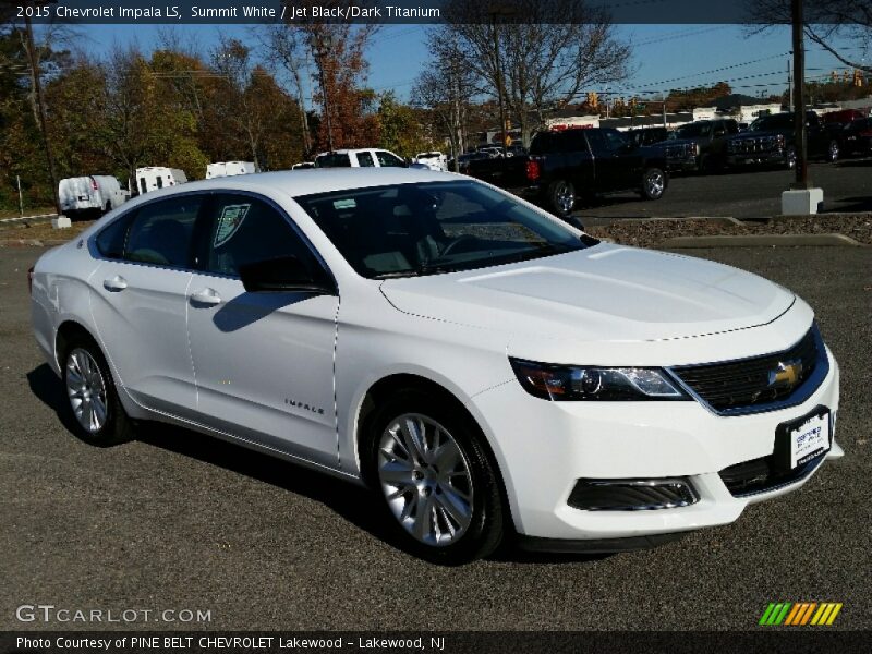 Summit White / Jet Black/Dark Titanium 2015 Chevrolet Impala LS