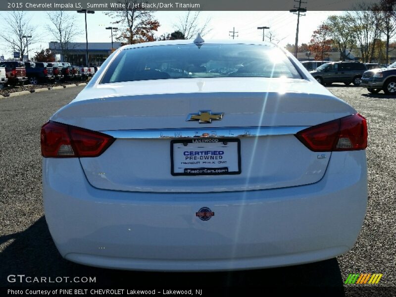 Summit White / Jet Black/Dark Titanium 2015 Chevrolet Impala LS