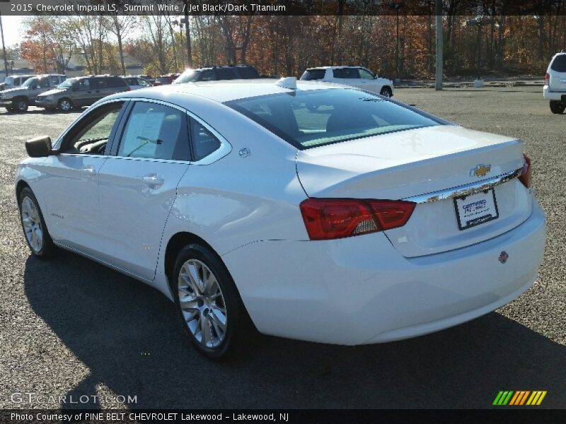 Summit White / Jet Black/Dark Titanium 2015 Chevrolet Impala LS
