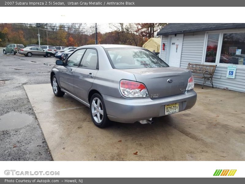 Urban Gray Metallic / Anthracite Black 2007 Subaru Impreza 2.5i Sedan