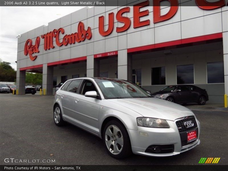 Light Silver Metallic / Black 2006 Audi A3 3.2 S Line quattro