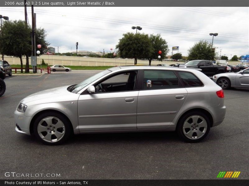 Light Silver Metallic / Black 2006 Audi A3 3.2 S Line quattro