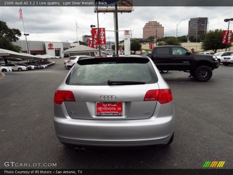 Light Silver Metallic / Black 2006 Audi A3 3.2 S Line quattro