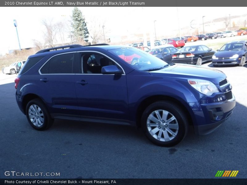 Navy Blue Metallic / Jet Black/Light Titanium 2010 Chevrolet Equinox LT AWD