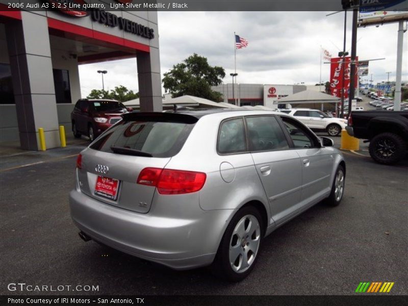 Light Silver Metallic / Black 2006 Audi A3 3.2 S Line quattro