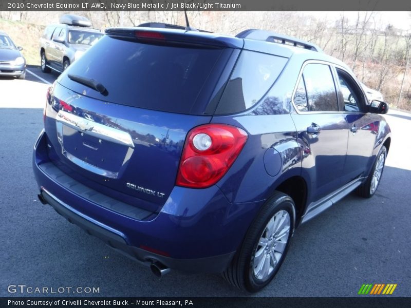 Navy Blue Metallic / Jet Black/Light Titanium 2010 Chevrolet Equinox LT AWD