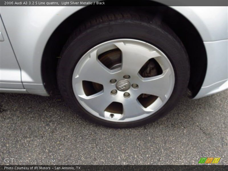Light Silver Metallic / Black 2006 Audi A3 3.2 S Line quattro