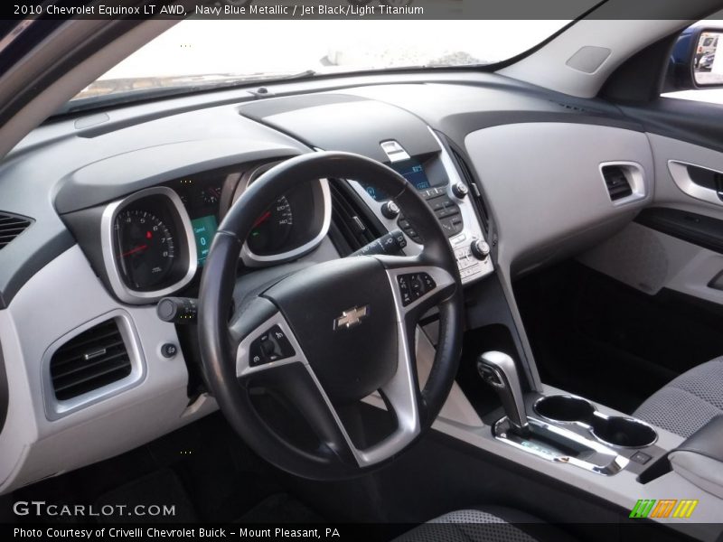 Navy Blue Metallic / Jet Black/Light Titanium 2010 Chevrolet Equinox LT AWD