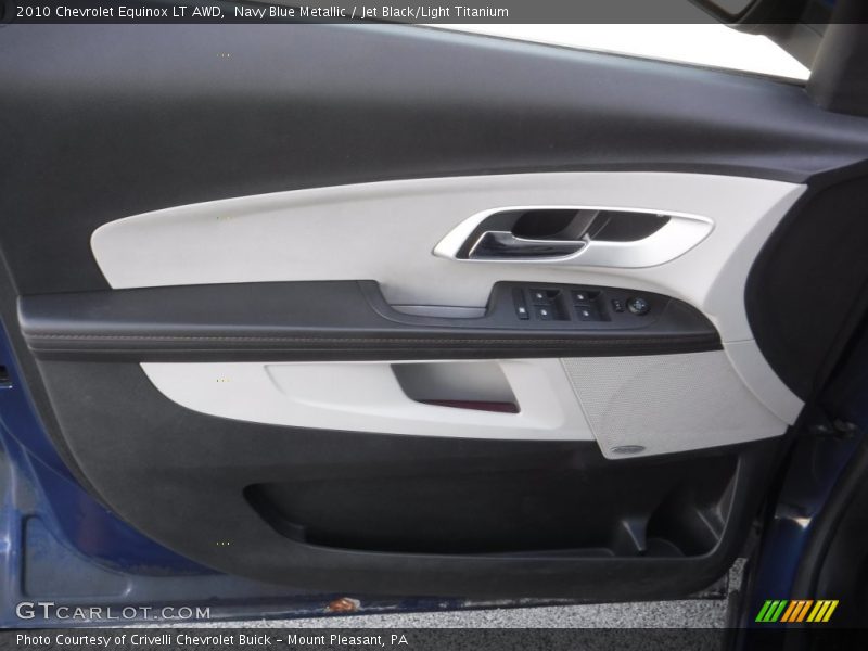 Navy Blue Metallic / Jet Black/Light Titanium 2010 Chevrolet Equinox LT AWD