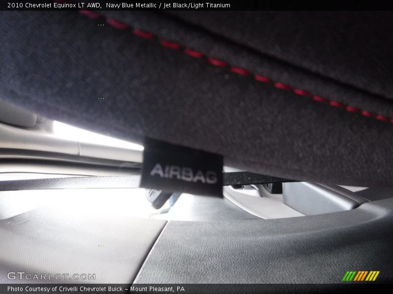 Navy Blue Metallic / Jet Black/Light Titanium 2010 Chevrolet Equinox LT AWD