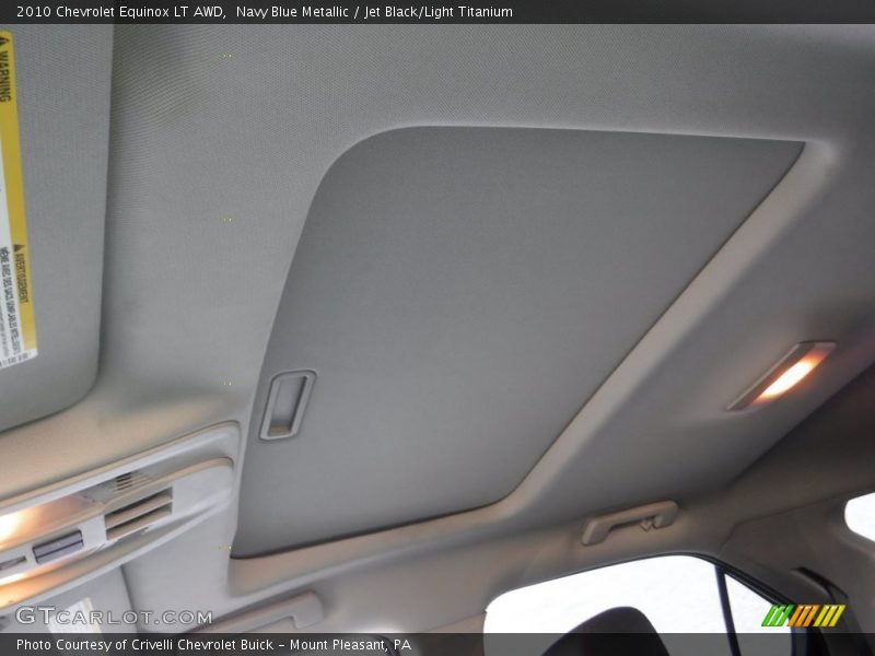 Navy Blue Metallic / Jet Black/Light Titanium 2010 Chevrolet Equinox LT AWD