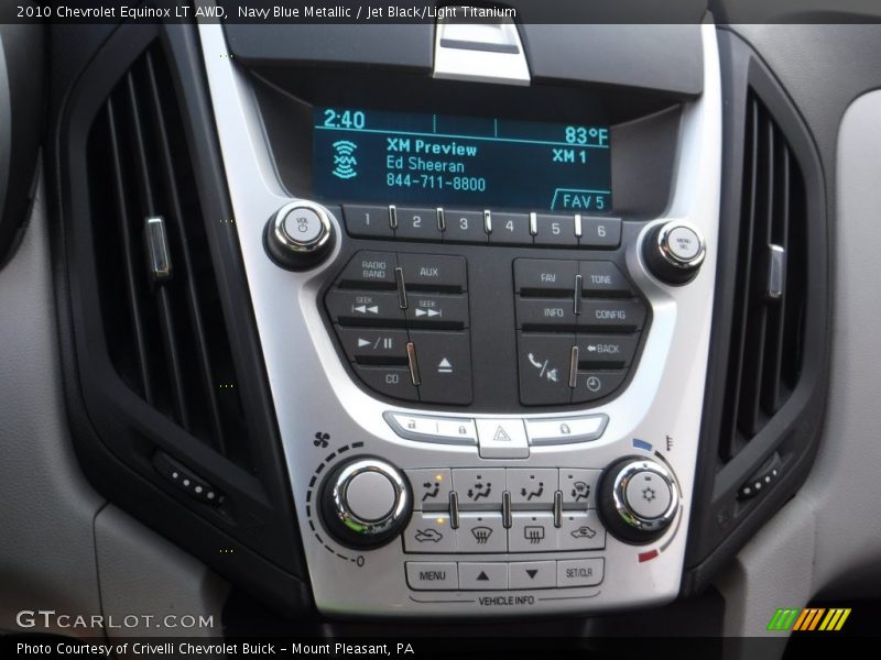 Navy Blue Metallic / Jet Black/Light Titanium 2010 Chevrolet Equinox LT AWD